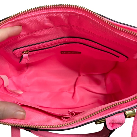 Merona Neon Pink Satchel Crossbody NWT - Picture 2 of 4
